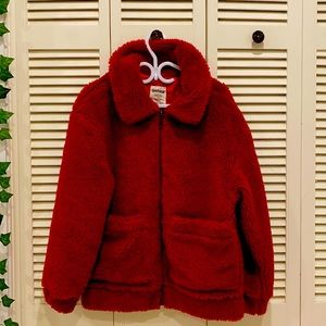Red Puffy Jacket from Garage
